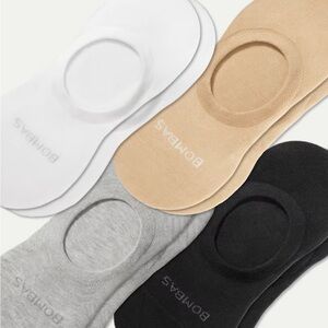 NWT Bombas Women's Casual No-Show Socks - Black, White, Tan, Gray